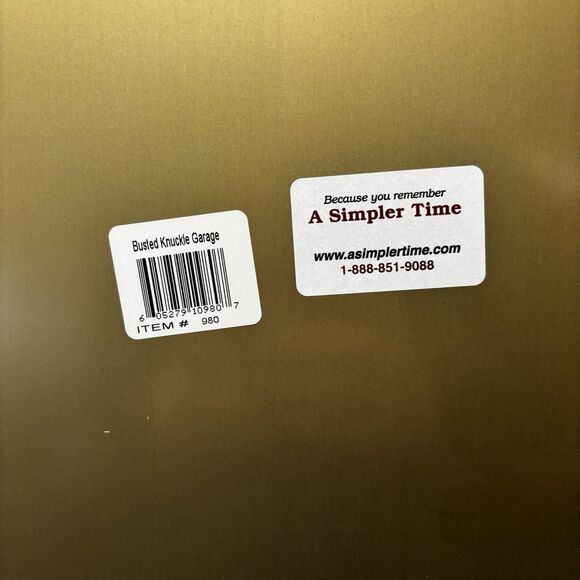 The Busted Knuckle Garage Repair and Despair Under One Roof Metal Wall Sign 2003 - Picture 3 of 6